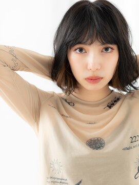 ドクターズサロン LAB 小山店 大人かわいいボブパーマ裾カラーi小山20代30代40代