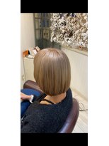 クラウン ヘア ラウンジ(CROWN hair lounge)&nbsp;【クラウン】20代30代40代ボブカット×ブリーチミルクティー