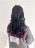 ダークアッシュ×グラデーションパープル