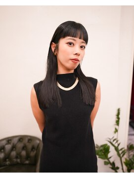 ジーテ 渋谷(gite) 髪質改善ストレート×ワイドバング×オン眉「渋谷/髪質改善」