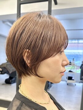 ジュベ 別府店(juve.) 別府ショートボブ顔まわりレイヤーカット髪質改善カラー30代