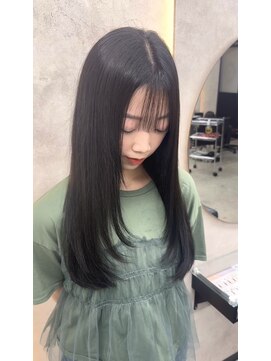 ルノン(LUNON) 暗めカラーグランマッシュデザインカラーフェイスフレーミング