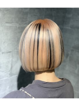 アンククラシックヘアー(ank classic hair) ダブルカラー/ボブ/ぱっつんボブ/切りっぱなしボブ