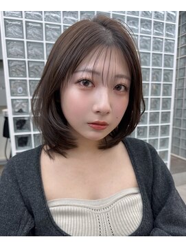 ロンドアベニール 北千住(Lond avenir) ミディアムレイヤーカット/レイヤー/顔周り/韓国/髪質改善北千住