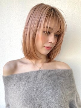 カバーヘア ブリス 川口(COVER HAIR bliss) 韓国風レイヤー×ミルクティーベージュ20代30代透明感◎p川口