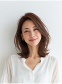 レイヤーカット/イメチェン/外ハネボブ/美髪/ワイドバング/髪型