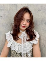 リミットバイアフィナー 大宮店(limit by Afinar)&nbsp;ゆるふわレイヤーカット×チェリーブラウン