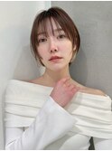 大人ガーリー/ダークアッシュ/似合わせカット/レイヤーショート