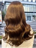 プルエクステ×ライトブラウン