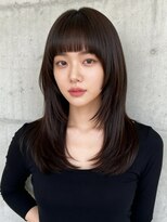 エイチ ウルフカット 大阪梅田(811)&nbsp;レイヤーボブヘアカラーバレイヤージュ50代くるみちゃんヘア