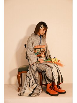 デイフレーム(Day FRAME)の写真/個性的にも古典的にもお着物を楽しめる。お着物の着付け・レンタルのご案内ができる浜松個室ヘアサロン☆