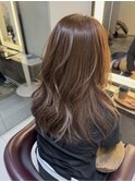 【札幌/impression佐藤】セミロングレイヤー/ショコラグレージュ