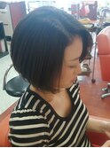 大人可愛いショートボブ