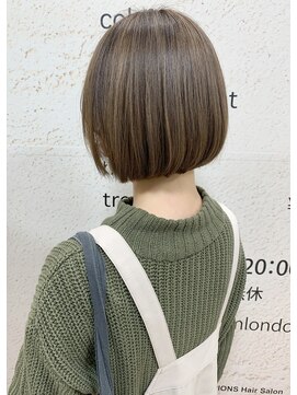 モリオ フロム ロンドン サッポロファクトリー店(morio FROM LONDON) 【morio札幌】札幌ボブ　大人かわいい白髪ぼかしハイライトボブ