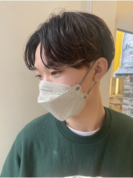 ニューヨークニューヨーク なんば道頓堀店(NYNY) メンズのセンターパートマッシュ