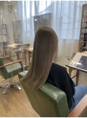 ※10代20代30代アッシュグレージュケアブリーチ