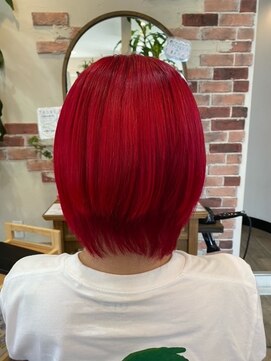 ヘア ナヴォーナ 千代ケ崎店(hair NAVONA) レッドヘアー