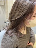 重ためミディアムレイヤー×ラベンダーグレージュ