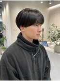 シースルーマッシュ/メンズ/韓国/メンズカット/マッシュ/眉毛
