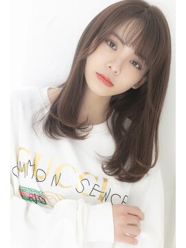 プライズ アイリス 池袋東口店(prize Iris) ナチュラルワンカールグレージュ天使の羽バングオルチャン池袋