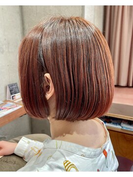 エン バイ ヘアーリーフ 西田辺店(EN by Hair Leafy) ショートボブ/ショートヘア/ベージュ/丸みショート/丸みボブ