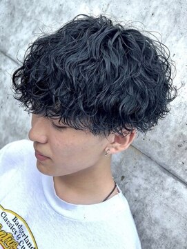 フィフス 栄(fifth) 波巻きスパイラルパーマ波巻きパーマメンズマッシュツーブロック