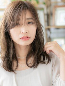 カバーヘア イヴ 戸頭店(COVER HAIR EVE) ★グレーベージュ斜めバングヘルシースタイル20代30代40代★9