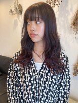 マァロ(malo.)&nbsp;ブリーチなしWカラー　チェリーレッド