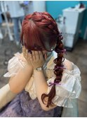 サイド編み下ろし