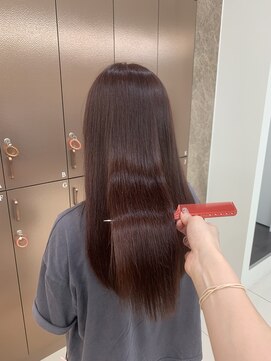 プティパ 水戸内原店(petit-pas) ブリーチなしWカラーワインレッド