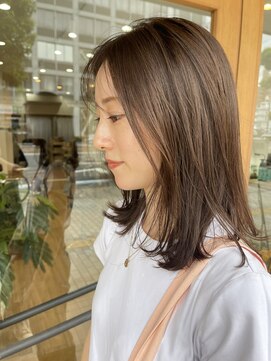 ラブハーツアンドビー マツヤマ(luve heart's And Be matsuyama) 艶髪　ミディアムヘア