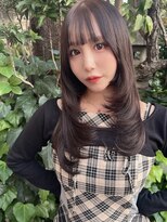 シンク オモテサンドウ(sync omotesando) 韓国レイヤーカット/小顔ロングレイヤー/ぱっつん前髪