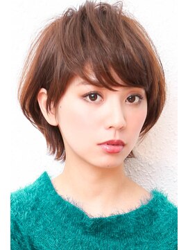 モニカ 西宮北口(Monica) 前下がりボブ・  内巻きワンカール・  ボブショート・暗髪