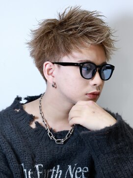 リップスヘアー 千葉(LIPPS hair) 横顔決まるミルクティーショート