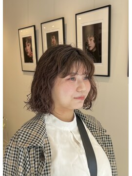 シアン 矢場町店(CYAN.) プードルみたいなもこもこカーリーボブパーマ