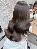 ナチュラルグレージュ　艶巻き