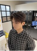ダウンパーマ　ニュアンスパーマ　センターパート