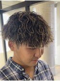 メンズカット/メンズパーマ/ニュアンスパーマ/眉毛/栄