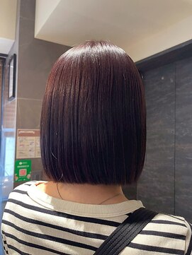 ヘアリゾート粋 トゥジュ 池袋東口店(tujuh) ショート/ボブ/ストレート/ダークブラウン