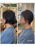 シンプルショートヘア