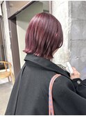 ボブ レイヤーボブ フェイスレイヤー 暖色カラー