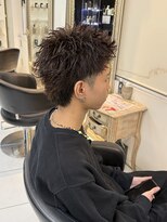 アイズ 海老名(AIZU)&nbsp;スパイキーショート スパイキーウルフ メンズカット メンズヘア