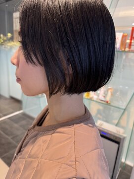 ザザ 高田馬場(ZA/ZA) 前下がりボブ/30代◎小顔カット　【高田馬場　美容室】