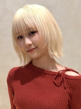 ロンドリメゾン 原宿(Lond re Maison.) グランマッシュ/オリーブグレー/ショート/ヘイリーボブ/原宿