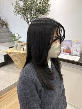 ページボーイ 瓦町店(PAGE BOY) 黒髪ロングレイヤー