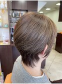 グラデーションシャギーボブ