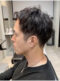 【30代/40代/50代】長め短髪パーマ/清潔感/大人メンズパーマ