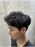 "大人のショートパーマ"