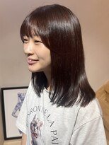 レリコ ニド(Relico-nid) 髪質改善20代30代大人可愛いピンクブラウンカラー 京都 四条烏丸