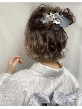 ヘアメイクサロン シャルメ(Hair Make Salon CHARMER) ☆ボブでも可愛いハーフアップ